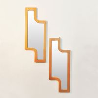 Oglindă decorativă tip puzzle cu ramă din lemn