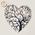 Plachetă decorativă perete Copacul inima - Iubire infinită